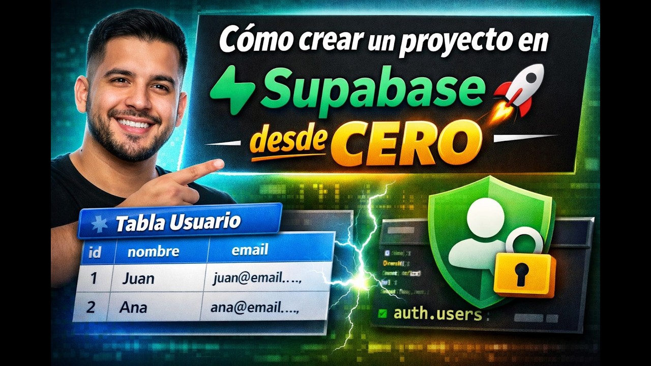 Cómo crear un proyecto en Supabase | Tabla Usuario y Schema Auth
