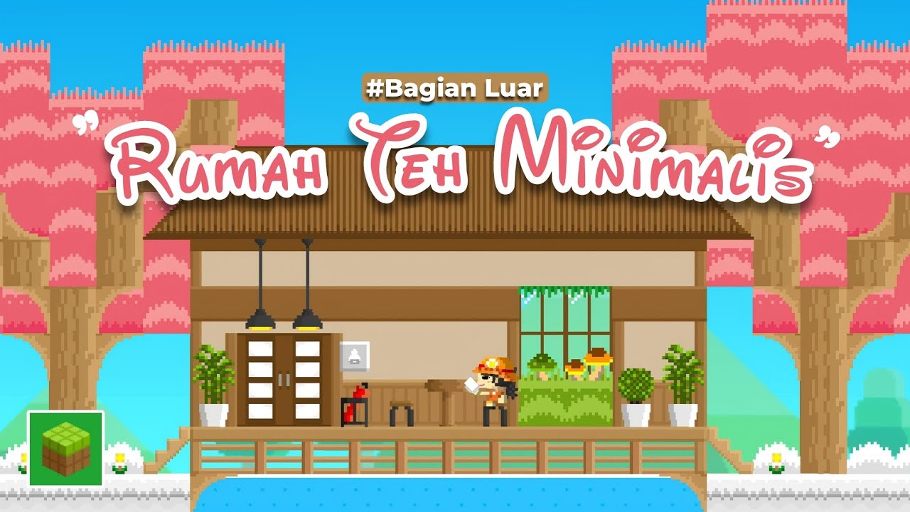 Tutorial membuat 'Rumah Teh Minimalis' Bagian Luar! [Land Cube] 🍵
