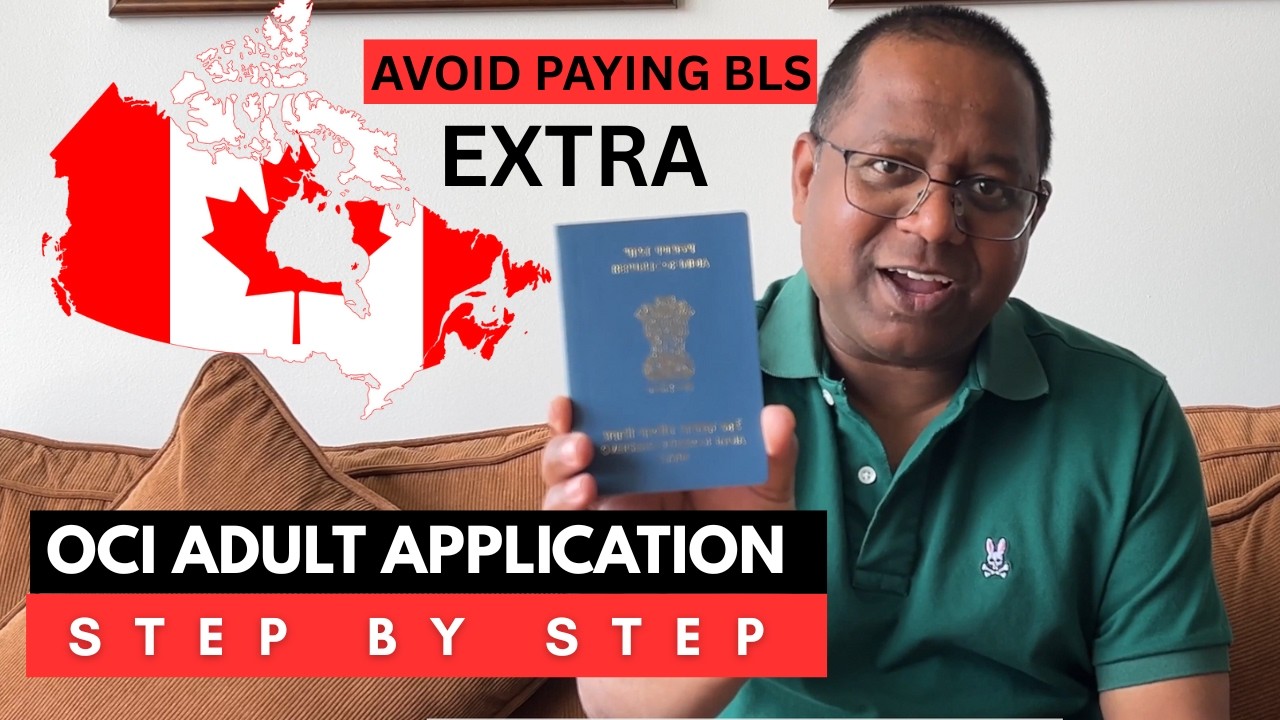 How to Apply for OCI from Canada (2025) | Full Guide + Avoid Extra BLS Charges