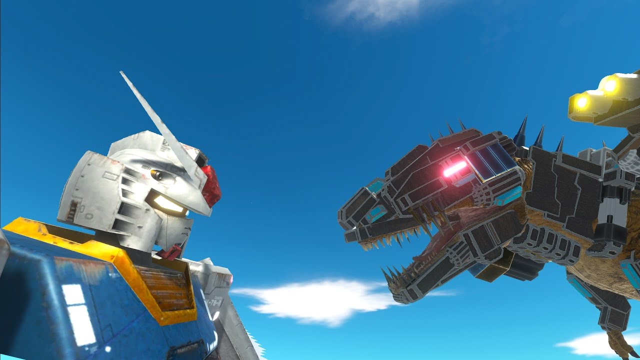 Gundam rx78 vs cyborg unit animal revolt battle simulator