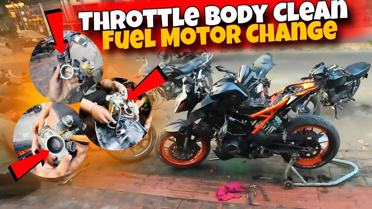 Ktm Duke Throttle body Cleaning 