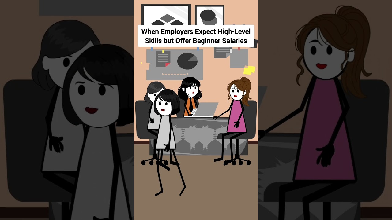 When Employers Expect High-Level Skills but Offer Beginner Salaries #corporate #animation