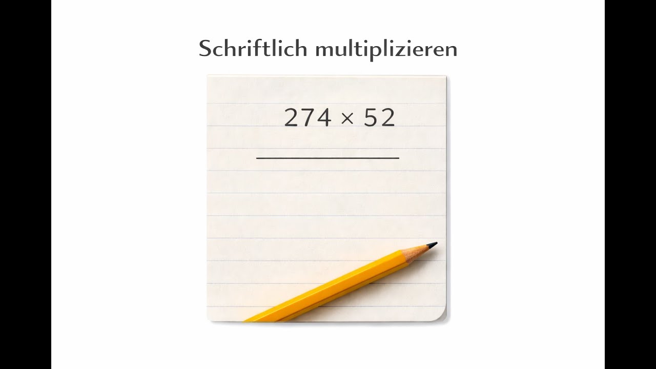 Schriftlich multiplizieren – geordnet rechnen