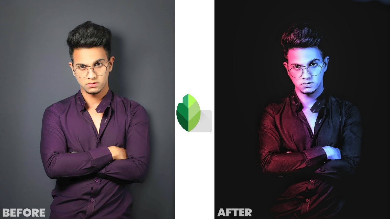 Snapseed dual tone photo editing in mobile - Red & blue tone effect editing | Snapseed tutorial