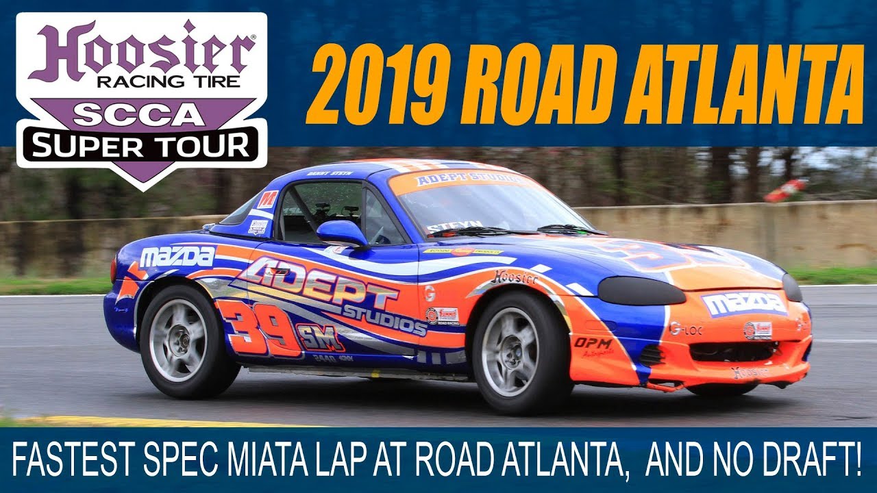 2019 Fastest ever Spec Miata lap at Road Atlanta 1:42.220 - UNASSISTED