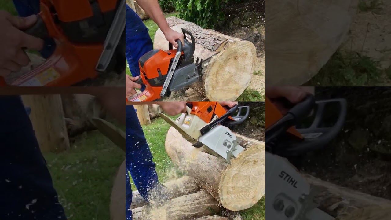 Husqvarna 592 xp vs oldschool Stihl 064