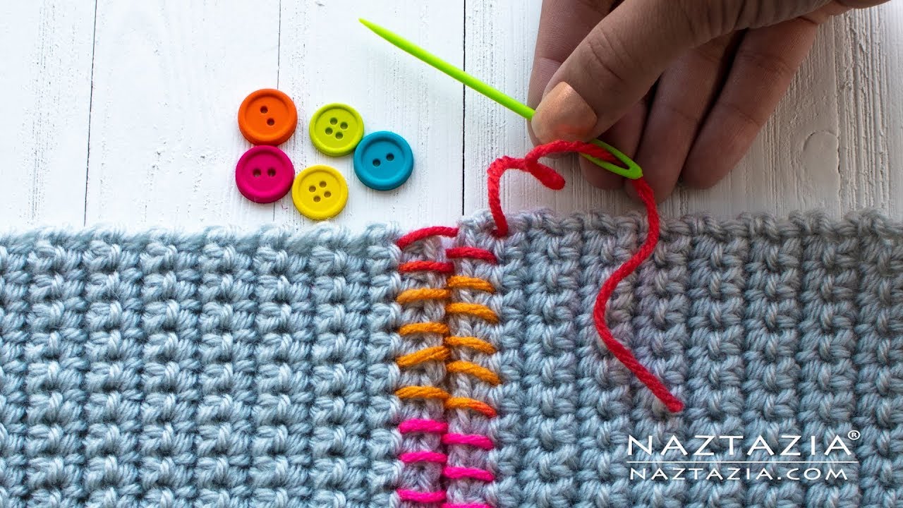 SEWING with CROCHET - TIPS on How to Sew Crochet Together