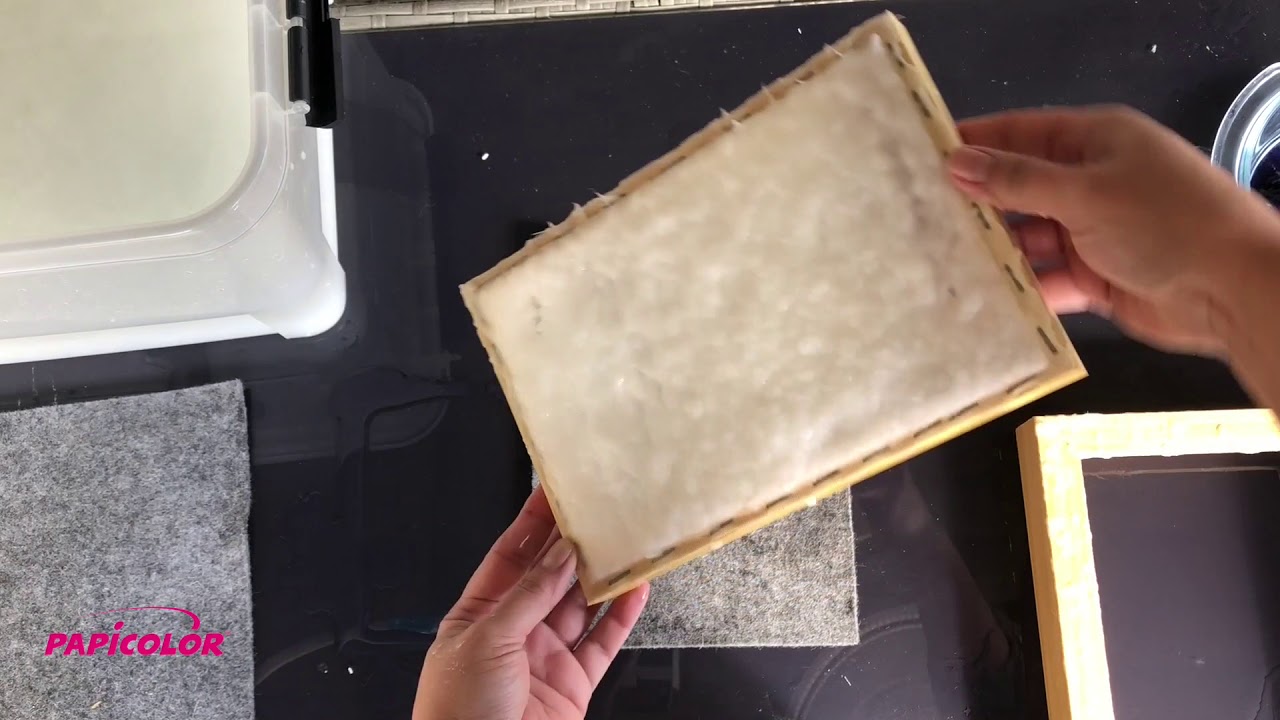 papierscheppen - zelf papier maken - DIY - papicolor