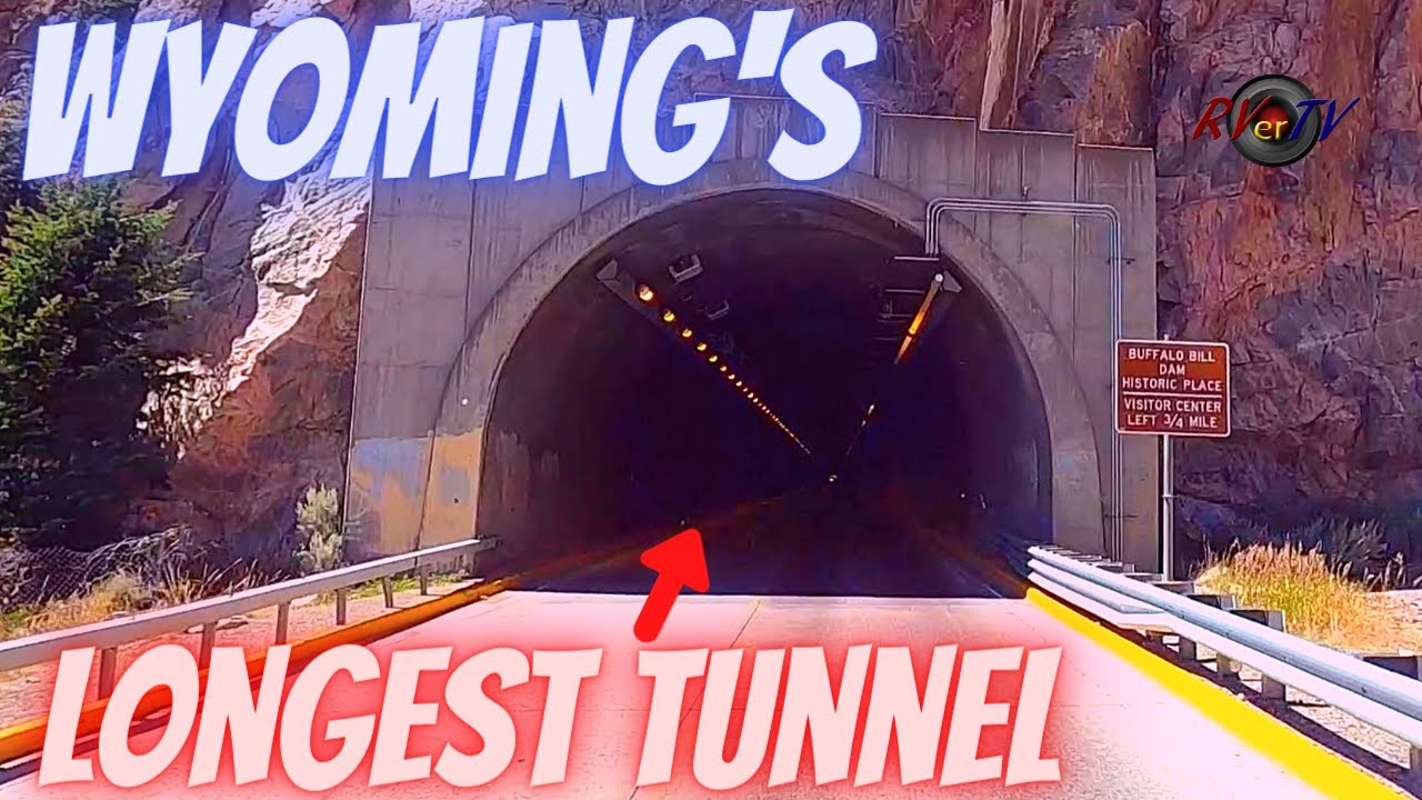 Buffalo Bill Dam - Lake -Wyoming Longest Tunnel HWY 14