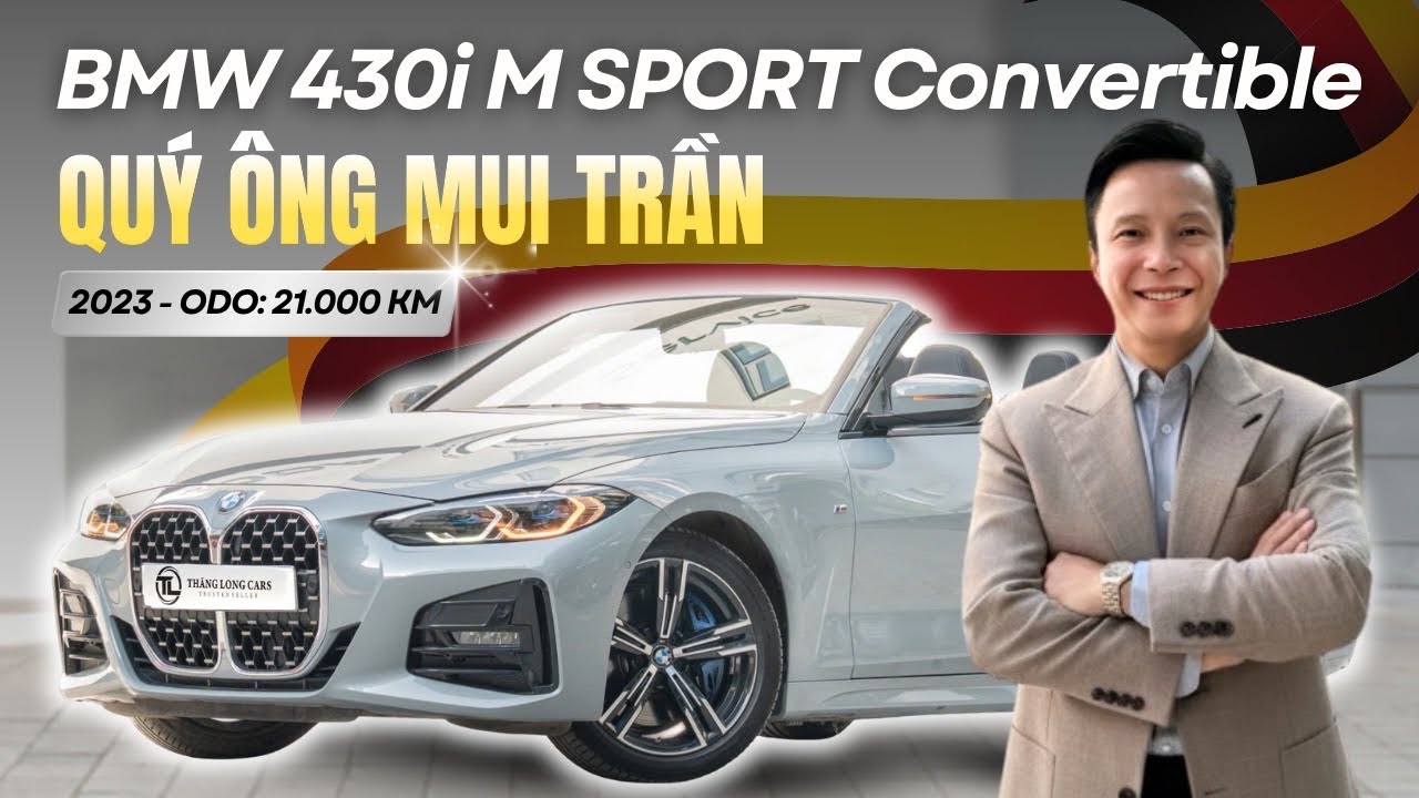 Mui Trần BMW 430i M SPORT 2023 màu Xám Xi Măng Cuốn Hút Mọi Ánh Nhín | Lê Minh Thành