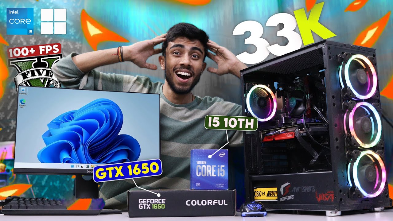 30,000/- Rs Intel Gaming PC Build🔥 With GTX 1650! Complete Guide🪛 Gaming Test i5 10th Gen /Antec