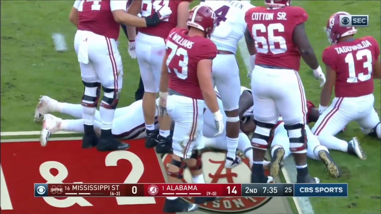 2018 - Mississippi State Bulldogs at Alabama Crimson Tide in 30 Minutes