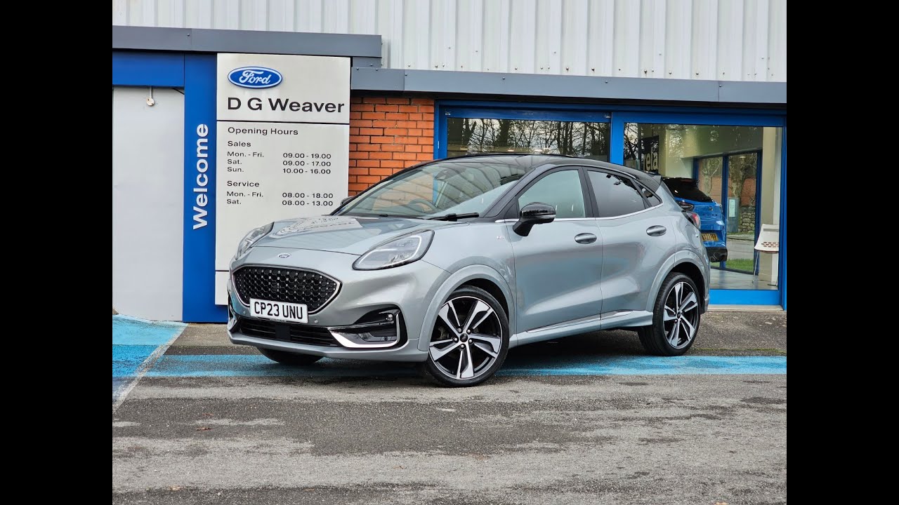 Видеообзор нашего Ford Puma St Line Vignale в цвете Solar Silver.