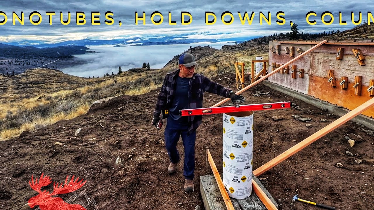 Installing Tubes, Columns, & Hold Down Bolts: Mountain Home Build #12
