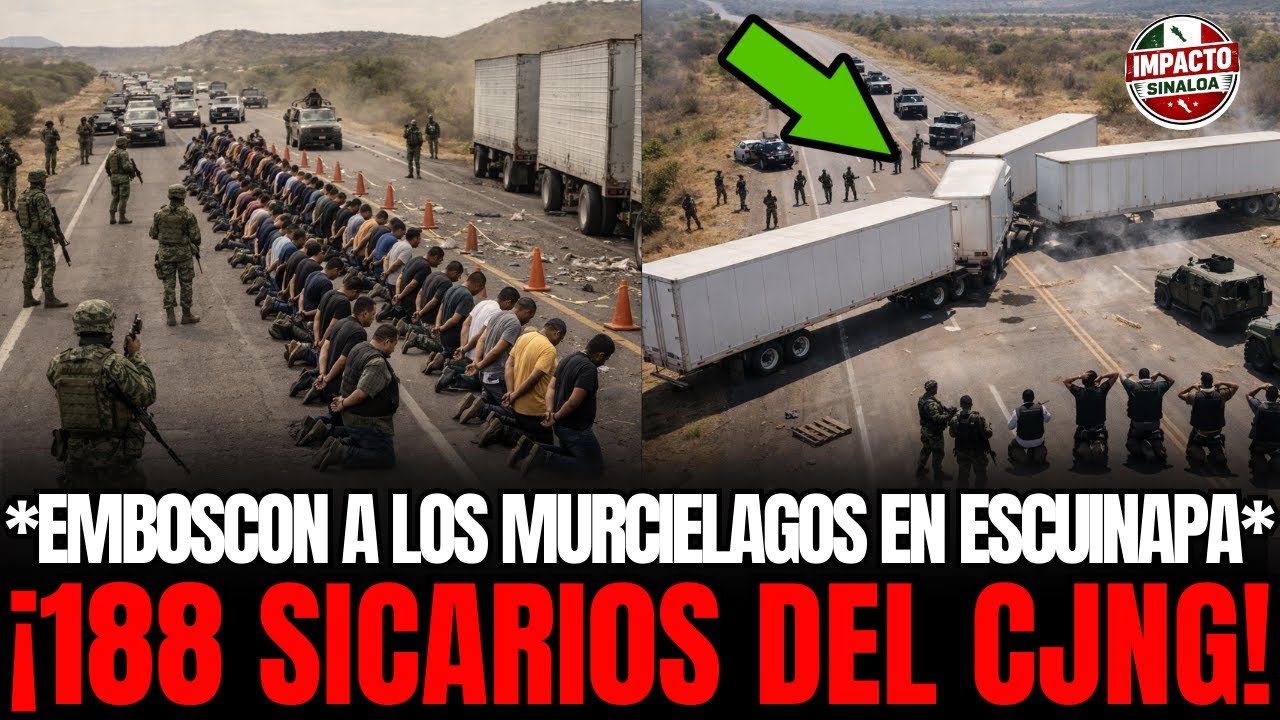 ¡5 HORAS de BALACERA! EMBOSCADA en ESCUINAPA: 188 del CJNG CAEN y 17 MURCIÉLAGOS Mueren en COMBATE