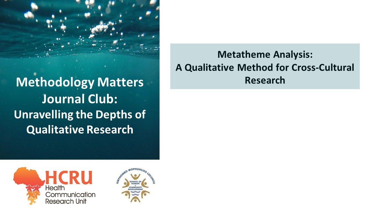Metatheme analysis in cross-cultural research