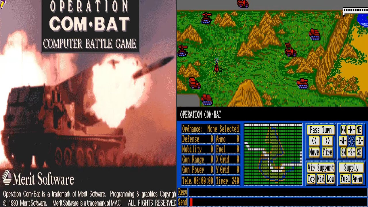 AMIGA Operation ComBat 1 Merit Software 1990 ALSO ONLINE By Scott Lamb Eab Abime Turran