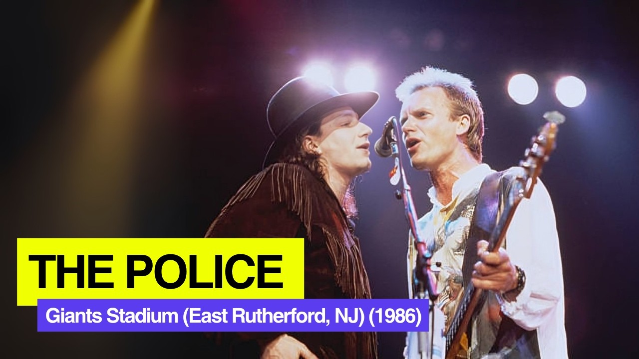 The Police - Full Concert | Live at Giants Stadium (East Rutherford NJ) (1986)