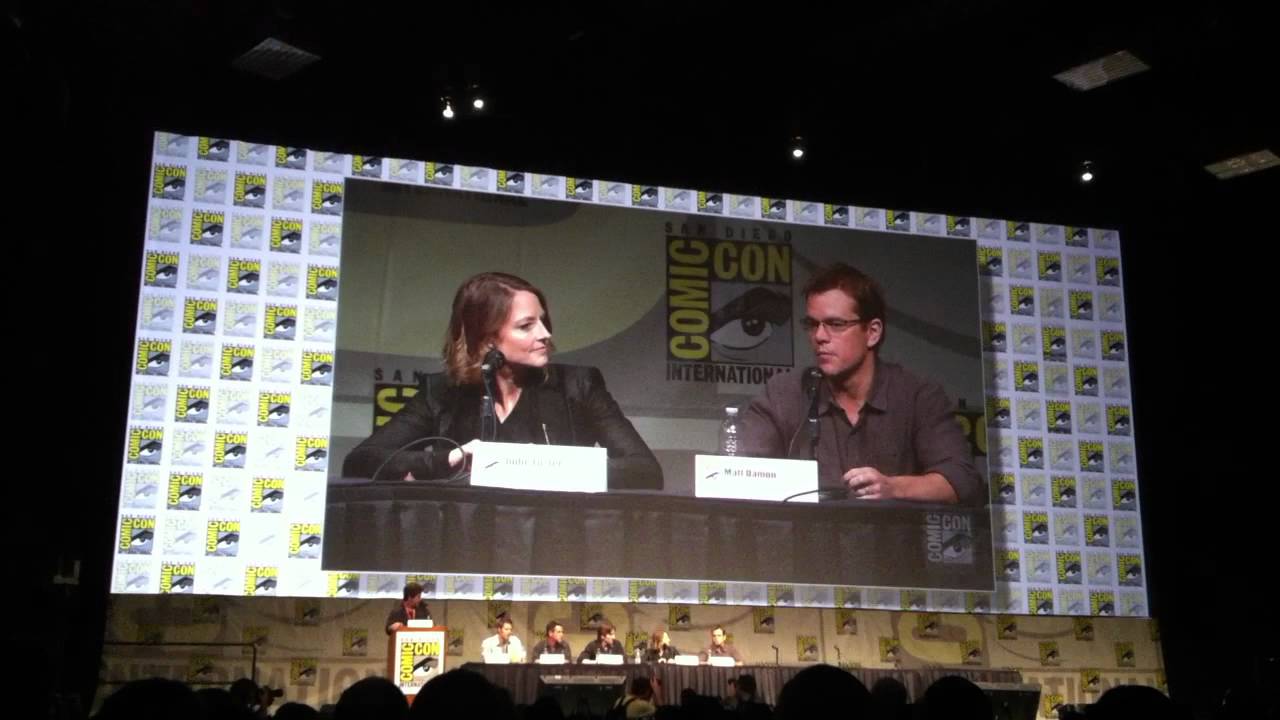 ELYSIUM at Comic-Con, Matt Damon, Neill Blomkamp, Sharlto Copley, Jodie Foster - 2