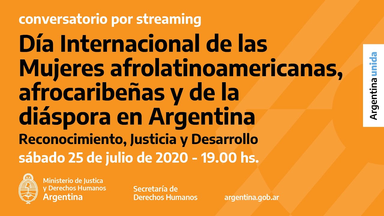 Día Internacional de las Mujeres Afrolatinoamericanas, Afrocaribeñas y de la Diáspora en Argentina.