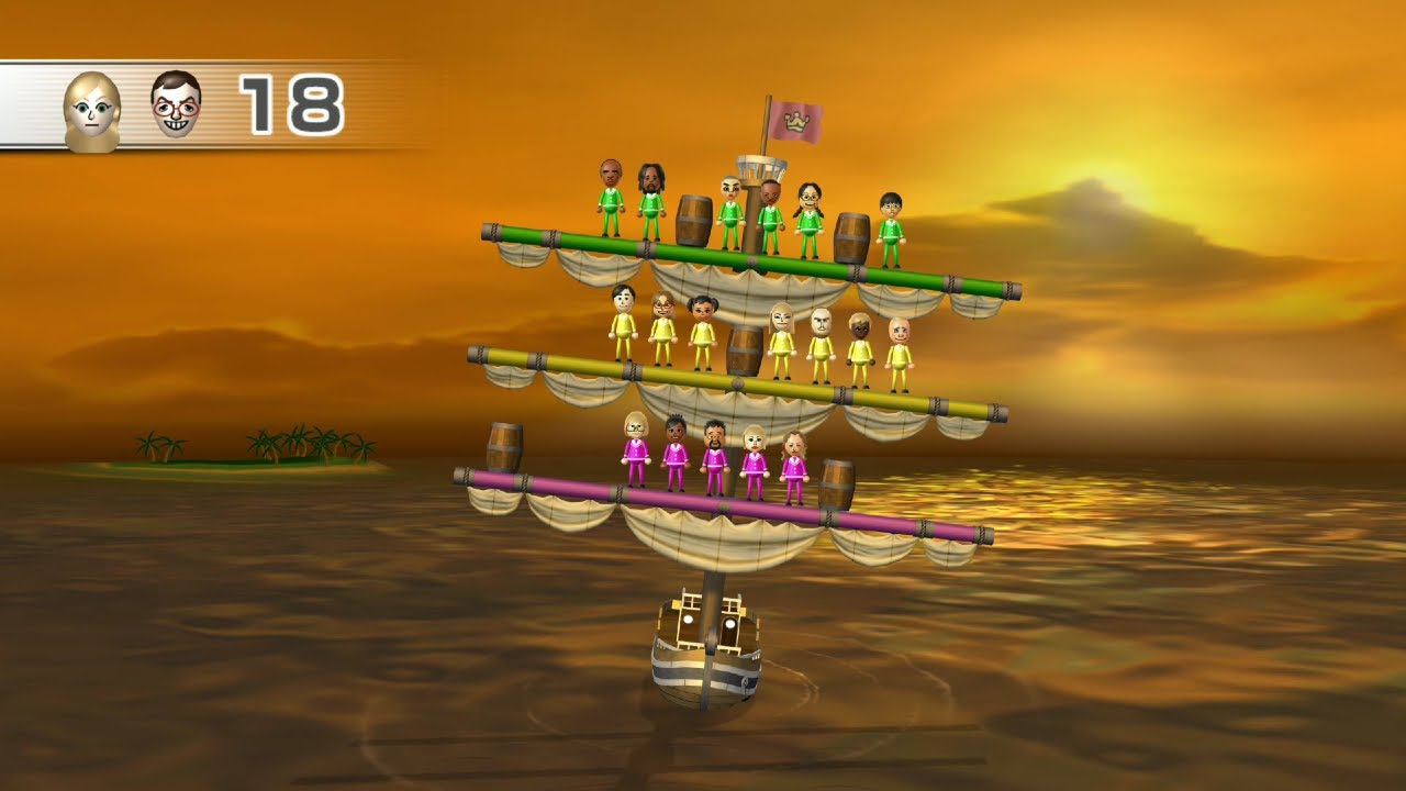 [TASさんの休日] Wii Party ペアパーティ バランスシップ 中級