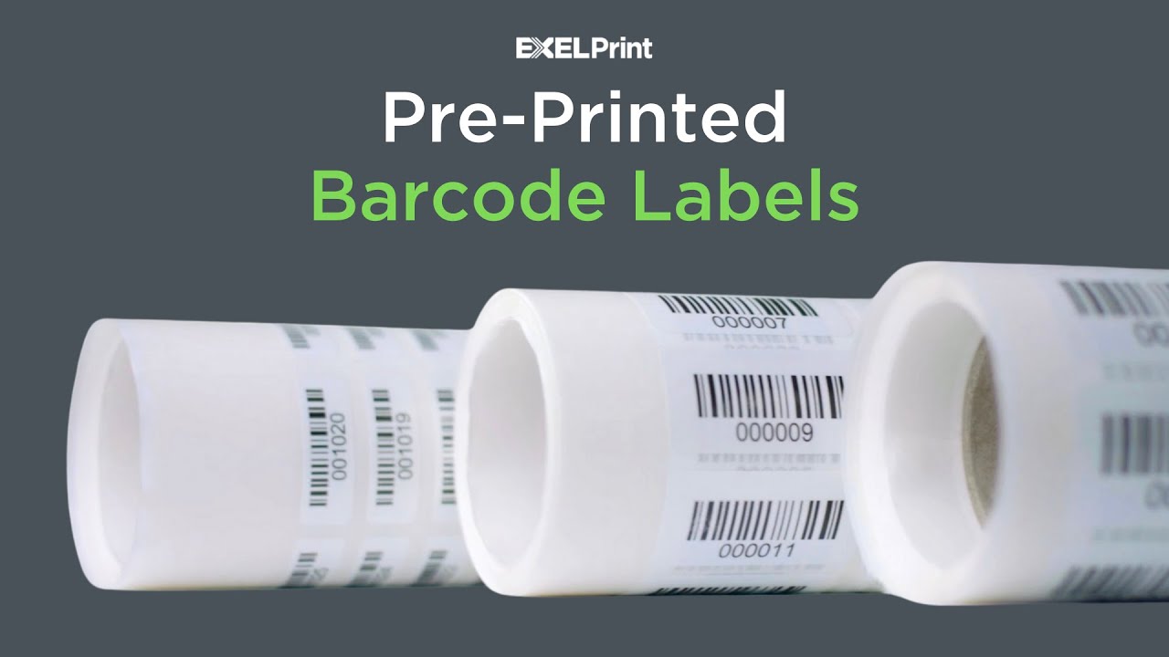 Pre-Printed Barcode Labels