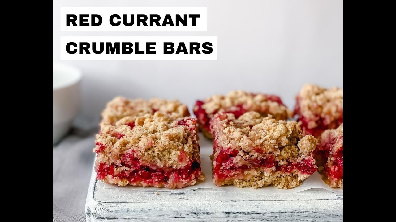 Red Currant Crumble Bars (Gluten Free)