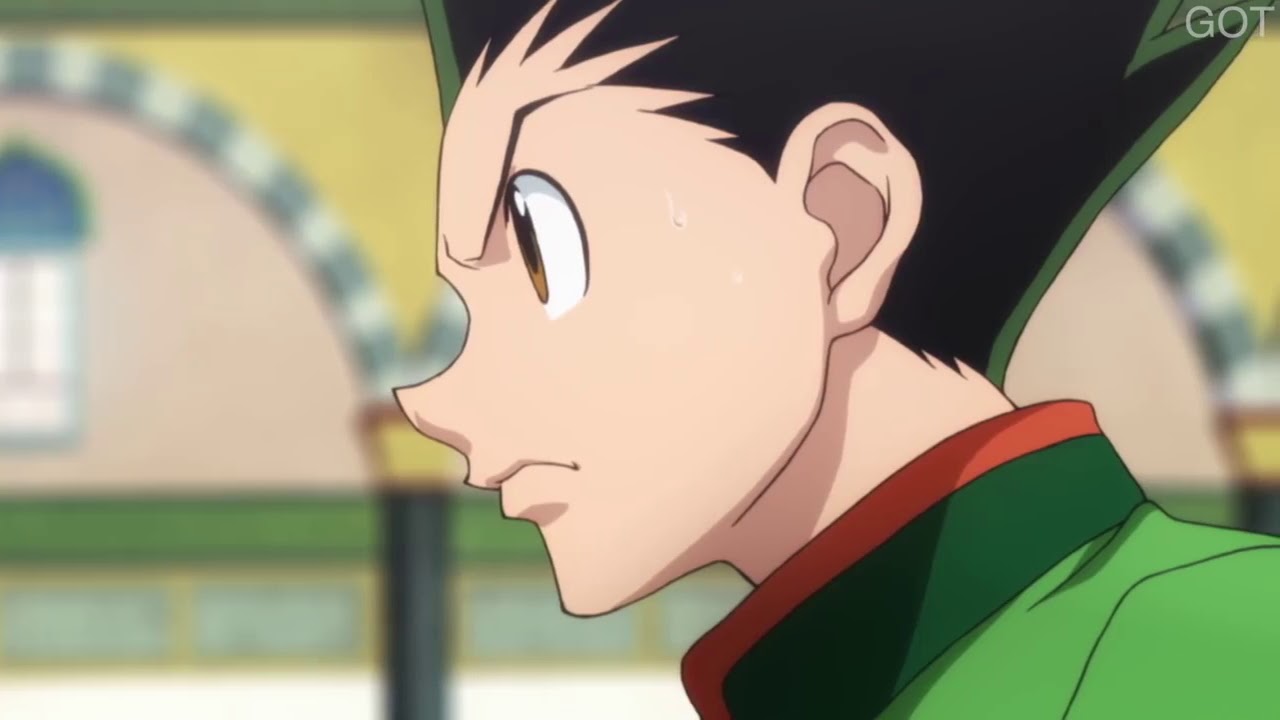 Gon vs Hanzo  - Hanzo broke the arm of gon  ( HunterXHunter