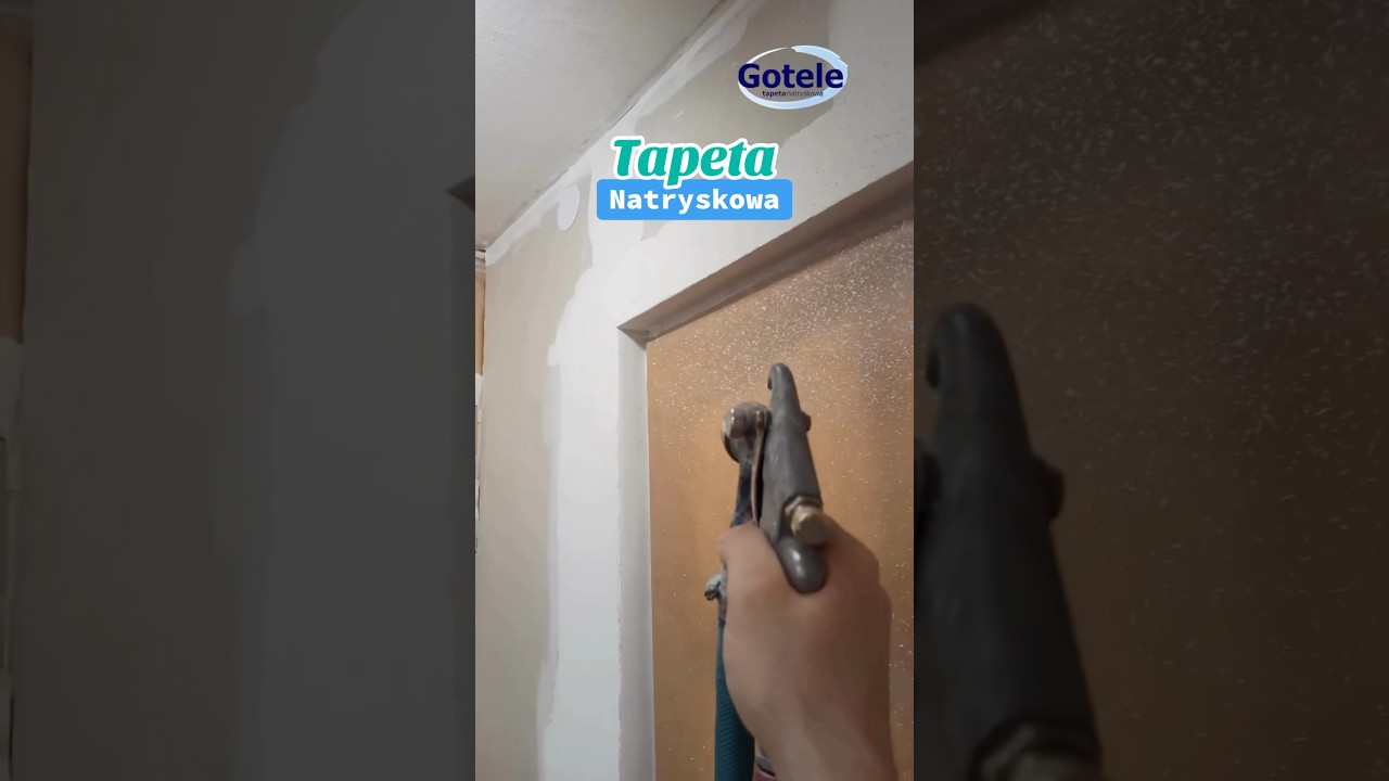 Tapeta natryskowa GOTELE | Malowanie natryskowe klatki schodowej - wodoodporna ściana | 9.99zł za m2