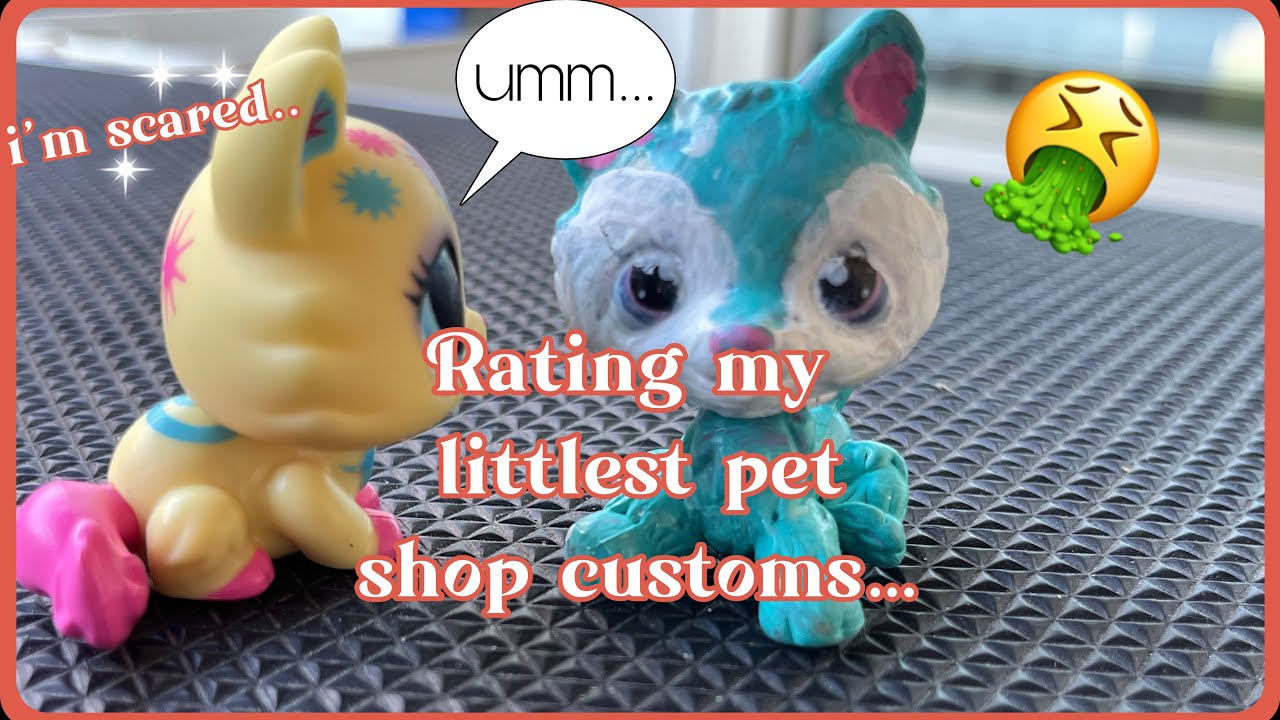 Rating my littlest pet shop customs || very questionable… || Bunnibubbles ||