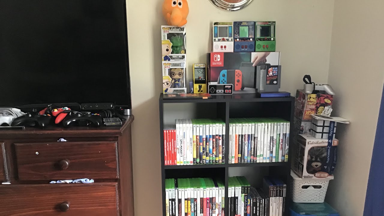 Video Game Shelf/ Console Collection
