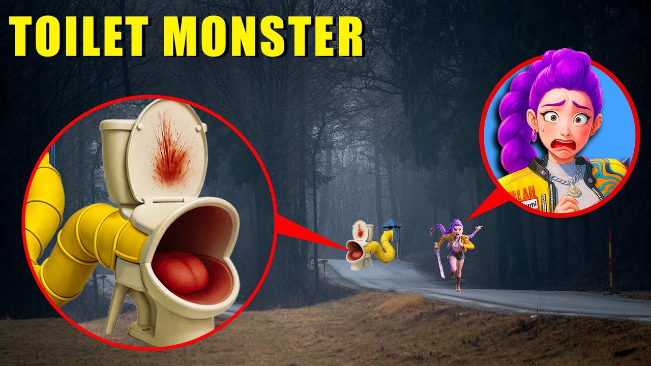MY DRONE catches KPOP DEMON HUNTERS vs TOILET SLIDE MONSTER IN REAL LIFE on camera At 3AM!