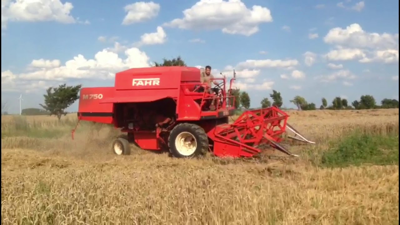 Fahr M 750 Weizenernte
