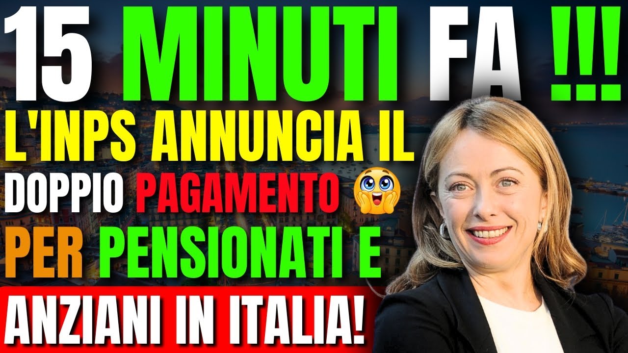 🔴 15 MINUTI FA! INPS CONFERMA IL DOPPIO PAGAMENTO 💰 PENSIONATI E ANZIANI – 5 FEBBRAIO 2026