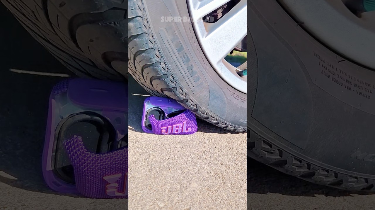 We DROVE Over the JBL Go 4 with a CAR! 💜🚗 Will It Survive?! 😱