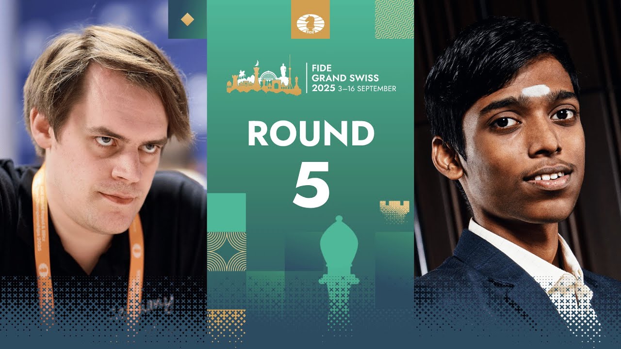 🇩🇪 Matthias Bluebaum vs Praggnanandhaa R 🇮🇳| FIDE Grand Swiss 2025 | Round 5 | Board 2