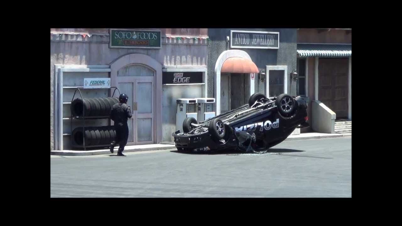 Movie World   Car Roll Over