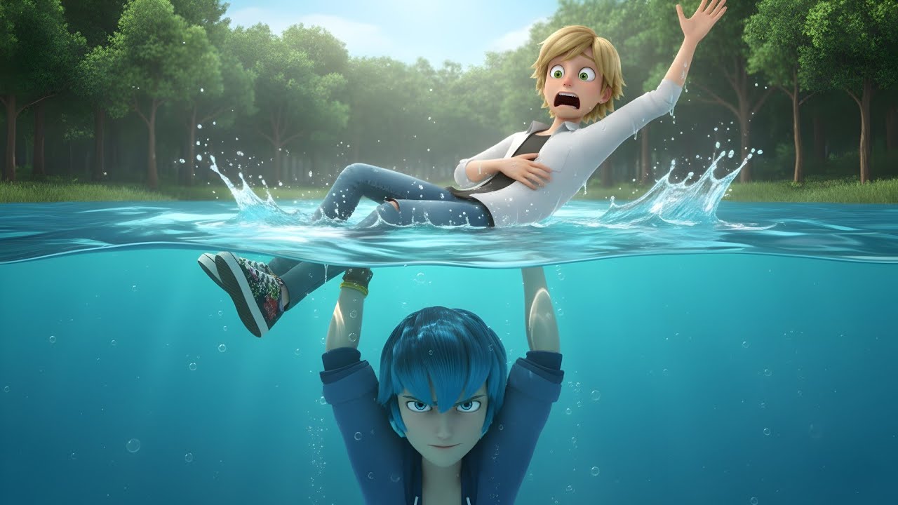 Adrien proposes to Marinette, then Luka pushes him into the sea😱. [Fan made] @MakeitPossiblechannel 