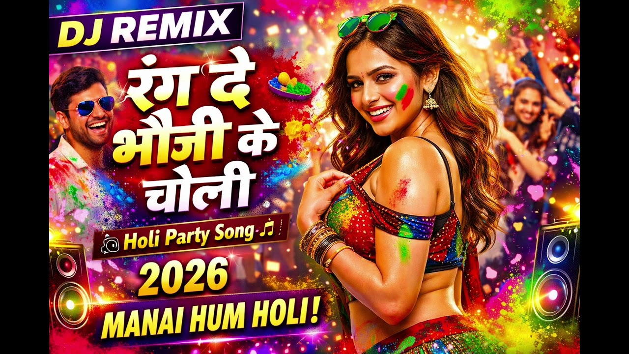 रंग दे भौजी के चोली | Bhojpuri Holi Song 2026| DJ Remix Holi Special | Manai Hum Holi