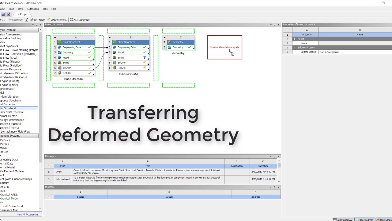 Exporting Deformed Geometry in Ansys Workbench