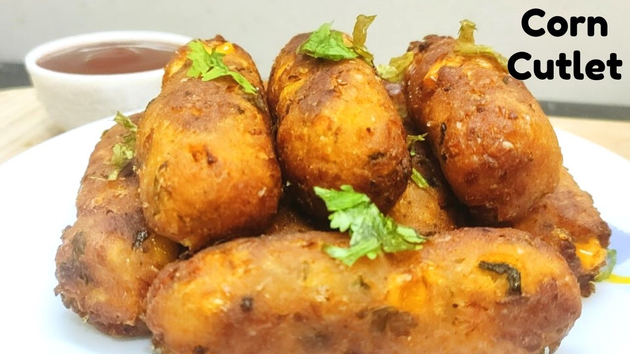 Corn Cutlet Recipe | Crispy Corn Kebabs | Monsoon Special Recipe | Corn Tikki | @hebbars.kitchen