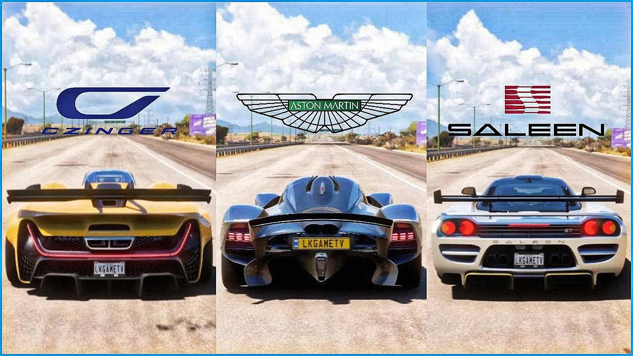 FH5 DRAG RACE! CZINGER 21C Vs SALEEN S7 Vs VALKYRIE