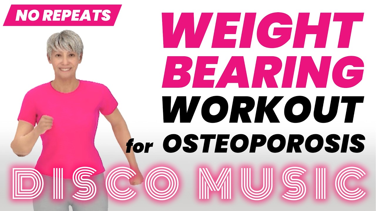 (No Talking Music Only) WEIGHT-BEARING CARDIO Workout for Osteoporosis | Build Bone Density