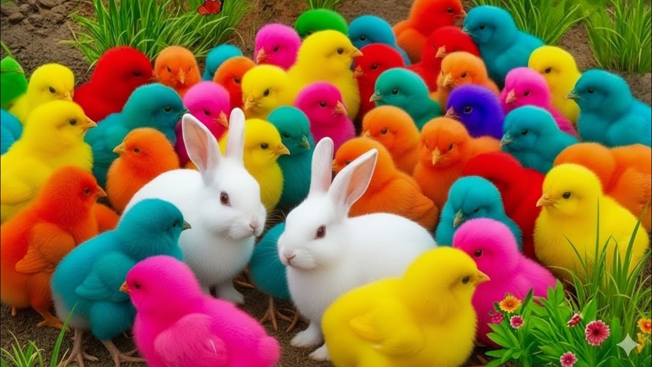 Tangkap Ayam Lucu, ayam warna warni, ayam rainbow, kelinci lucu, bebek lucu, ikan koi, Hewan Lucu