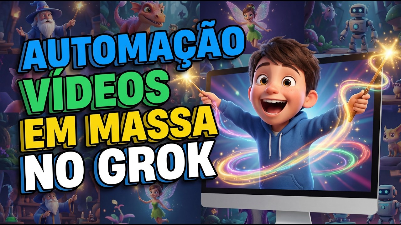 GERE VÍDEOS E BAIXE DE FORMA AUTOMÁTICA NO GROK COM ESSA EXTENSÃO PARA O CHROME