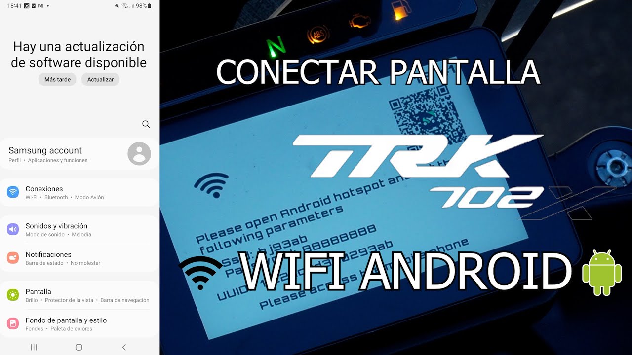benelli trk 702 Como  conectar android WIFI pantalla