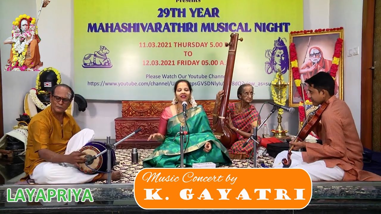 29th year Mahashivaratri Musical Night - Music Concert by K Gayatri