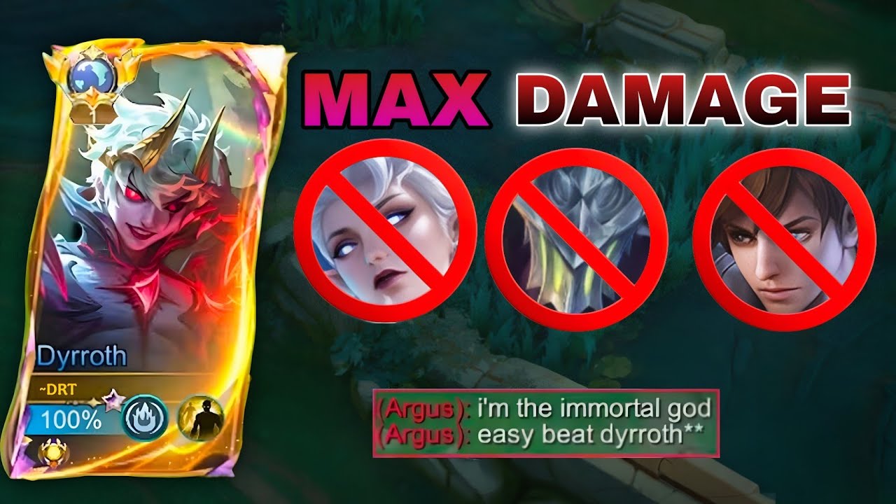 I USED MAX TRUE DAMAGE DYRROTH 💀 THIS BUILD IS ACTUALLY ILLEGAL?!😨