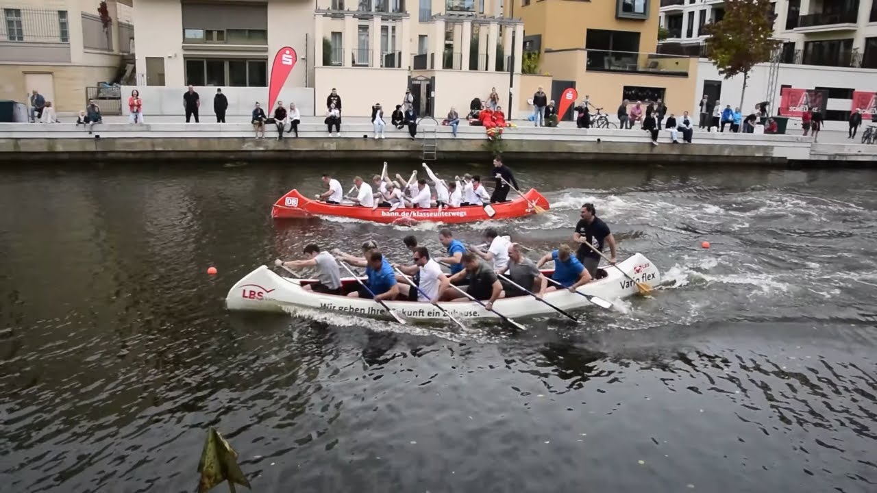 Einige Rennen des Kanusprint auf der Alten Fahrt in Potsdam am 03.10.2023