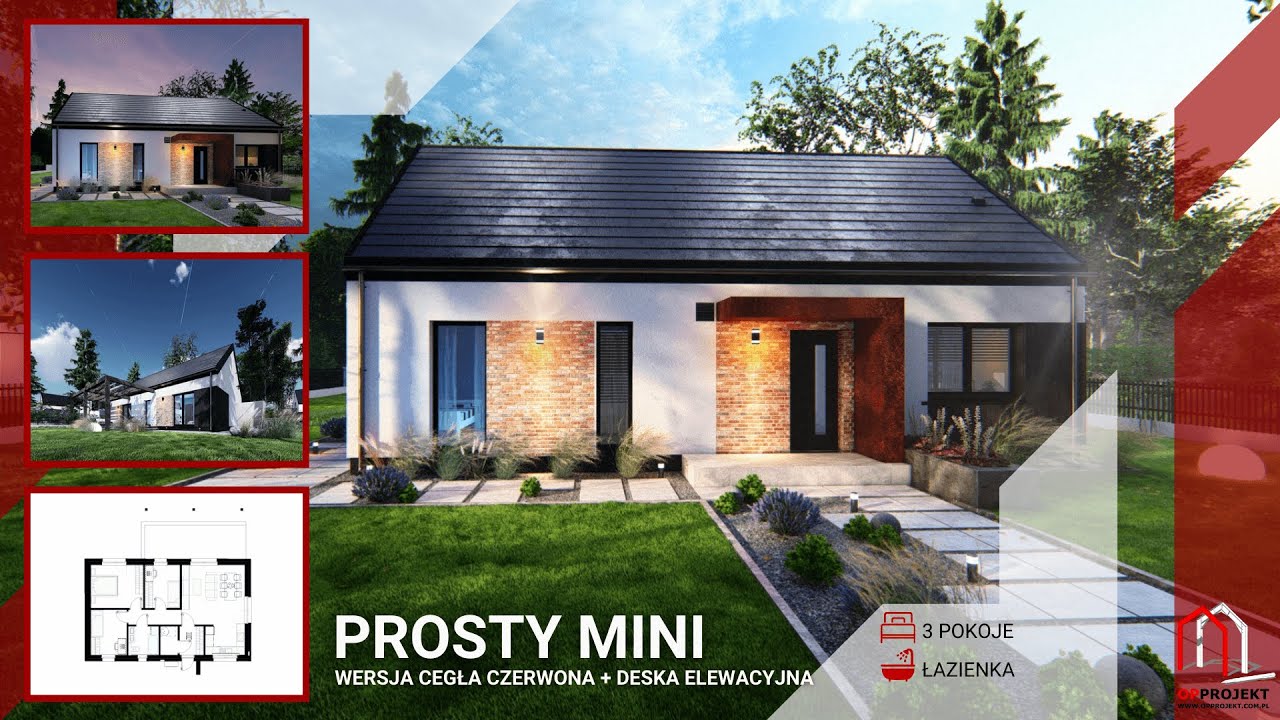 Mały dom, wielkie możliwości – PROSTY MINI 70m2 OPPROJEKT